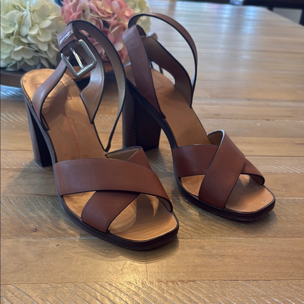 Dolce Vita Elegant Brown Strappy Heels